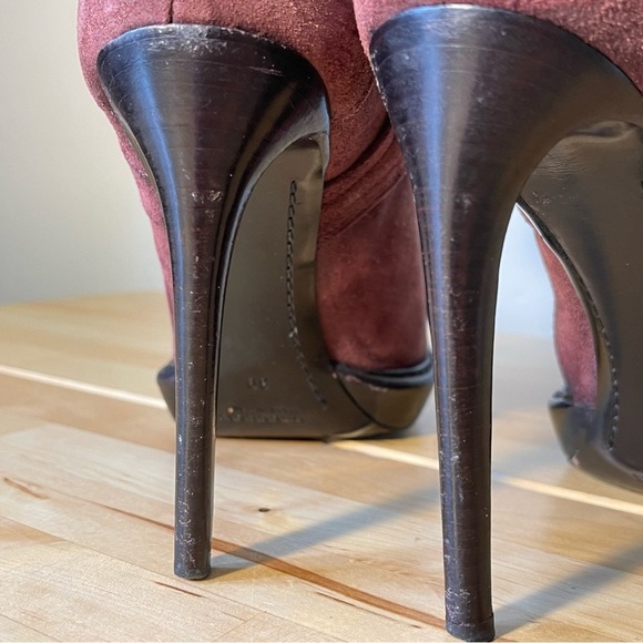 Burberry Prorsum suede embossed kiltie Ankle boots Size EU 39 - Picture 11 of 15